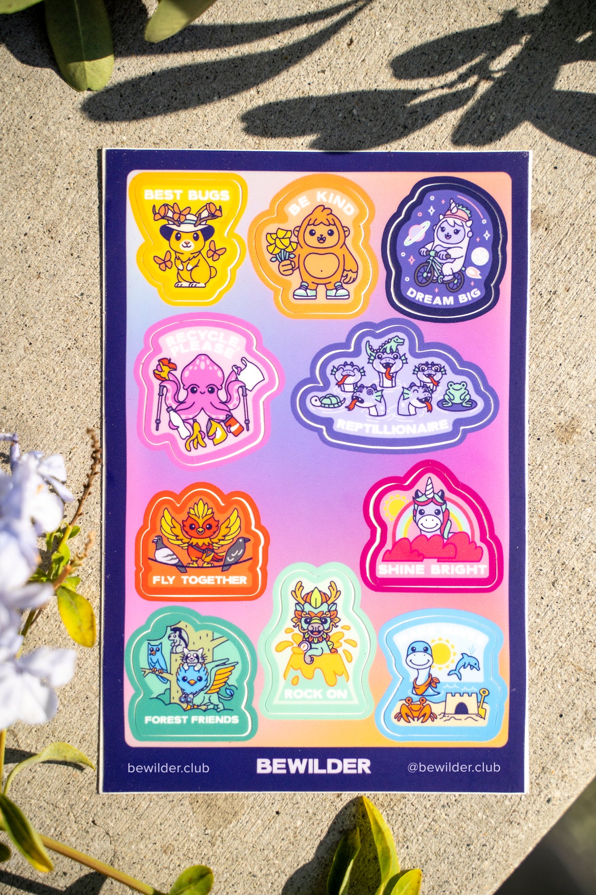 Bewilder Beasts Sticker Sheet