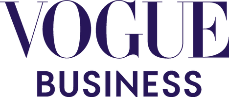 Vogue Business logo in dark purple text on a white background.